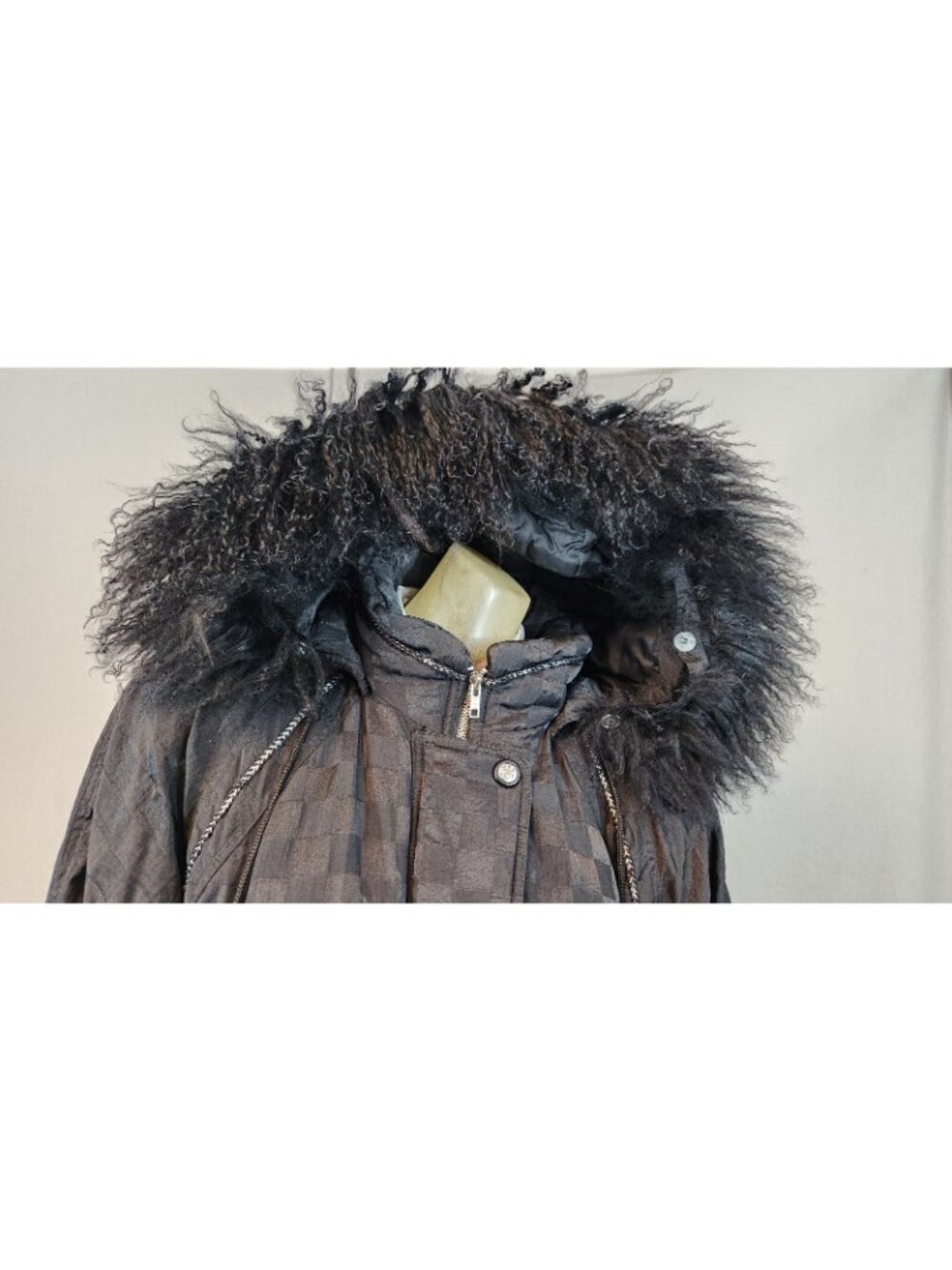 Vintage Braetan Outerwear Black Long Slv Front Zip Puffer Coat Jacket LARGE - Picture 6 of 9